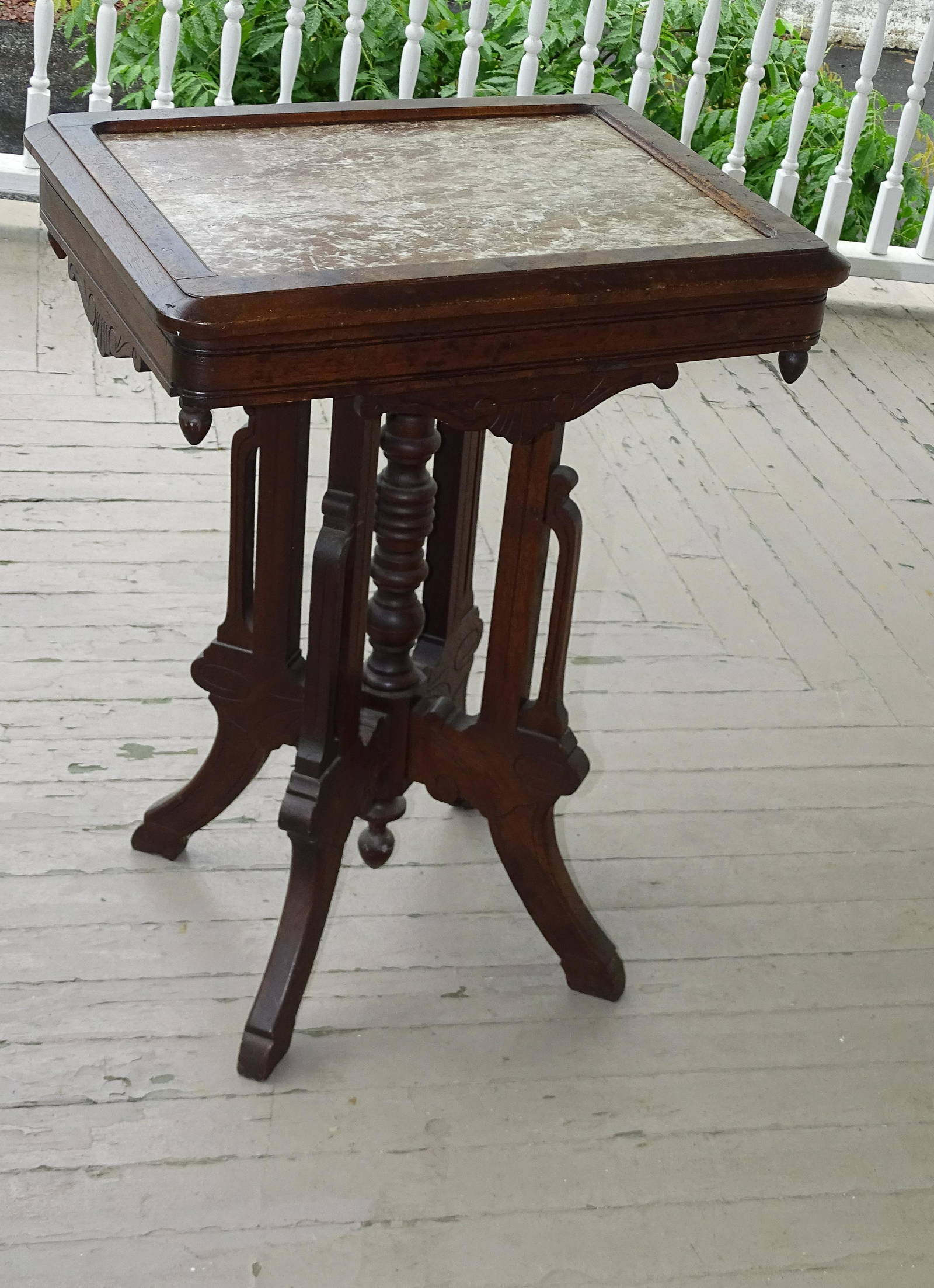 Antique Eastlake Marble Top Table Auction