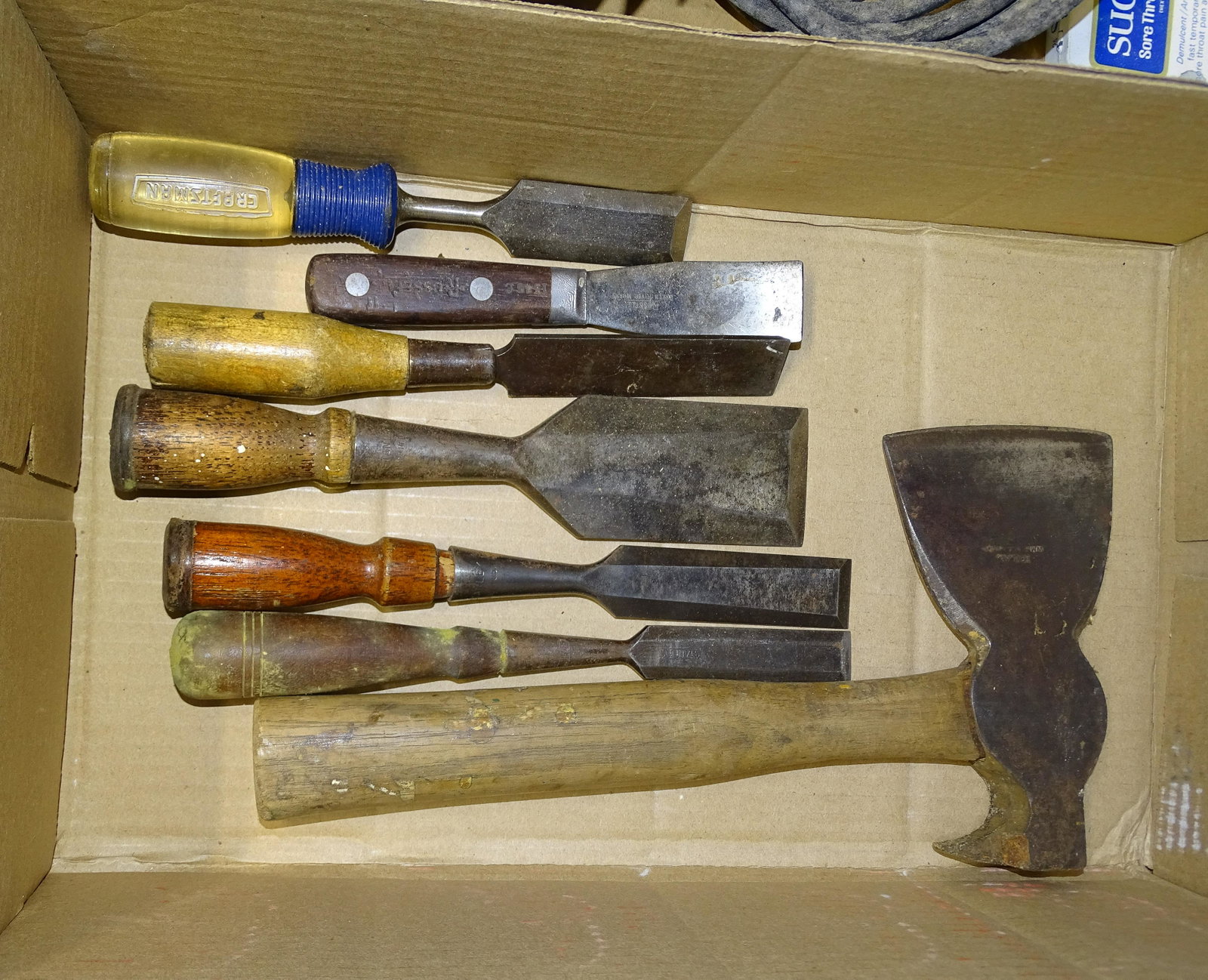 TOOL LOT: VINTAGE CHISELS AND HATCHET UPDATED 2023 Terms for Purchasing and Shipping of Auction Items. Please read carefully before bidding. All payments for purchases will be made through LiveAuctioneers.com p