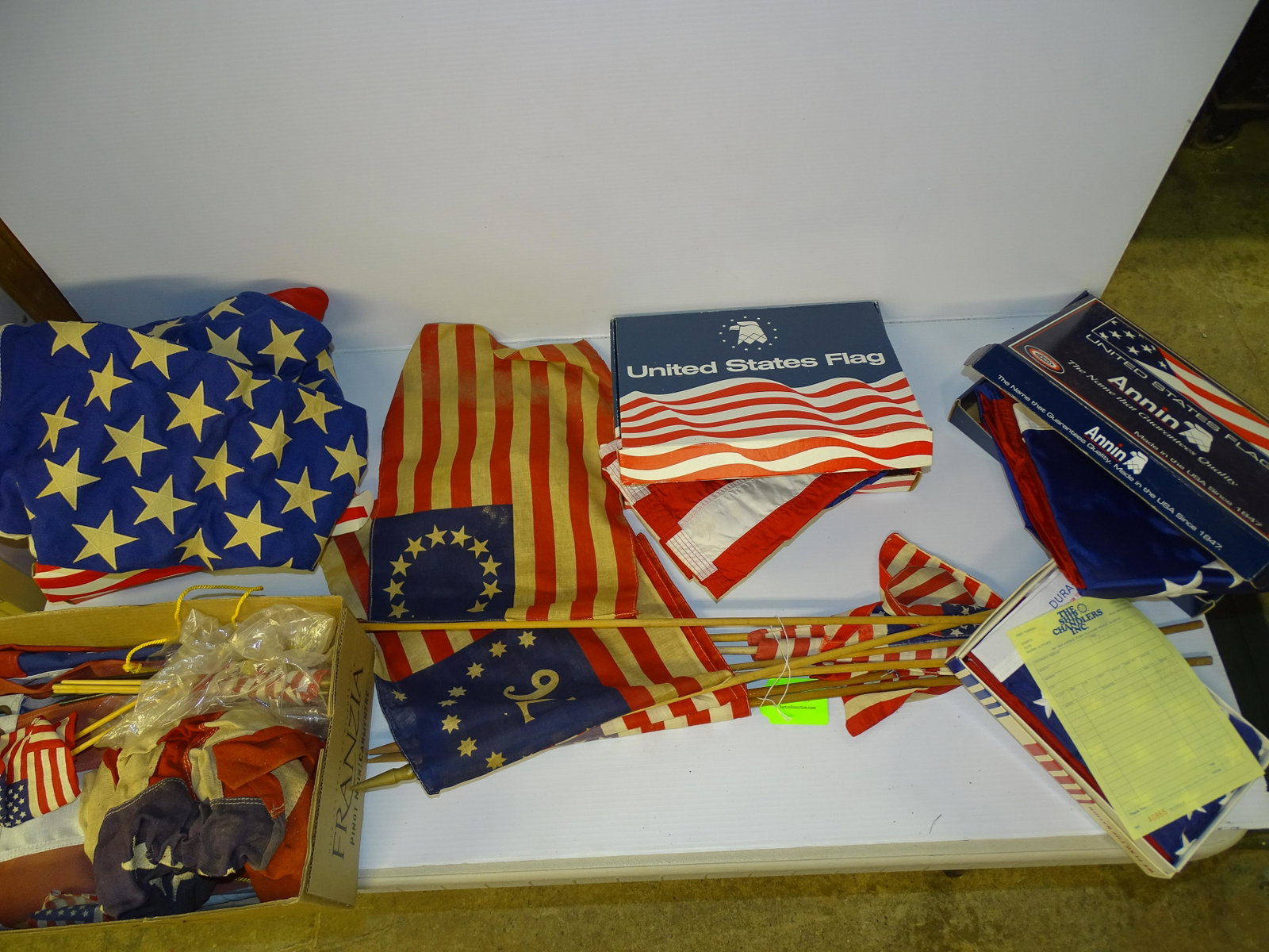 (20) PLUS, AMERICAN FLAGS: FROM NEW TO OLD AND VINTAGE UPDATED 2023 Terms for Purchasing and Shipping of Auction Items. Please read carefully before bidding. All payments for purchases will be made through LiveAuctioneers.com p