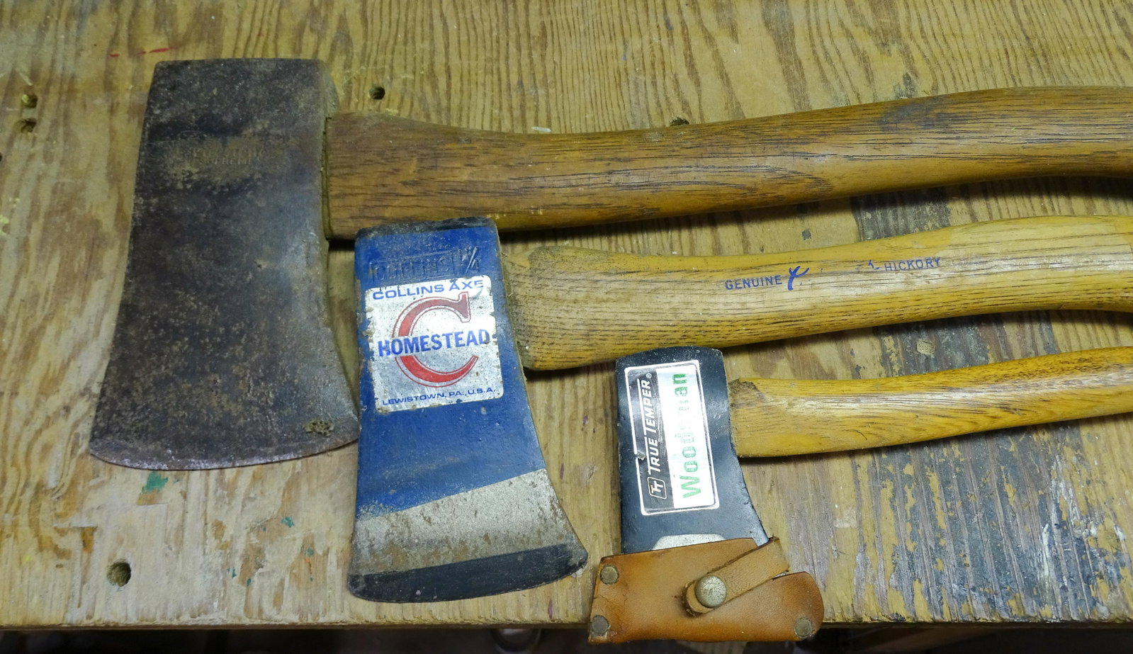 (3) VINTAGE AXES: FIRESTONE, COLLINS, AND TRUE TEMPER 11" TO 18" UPDATED 2023 Terms for Purchasing and Shipping of Auction Items. Please read carefully before bidding. All payments for purchases will be made through Li