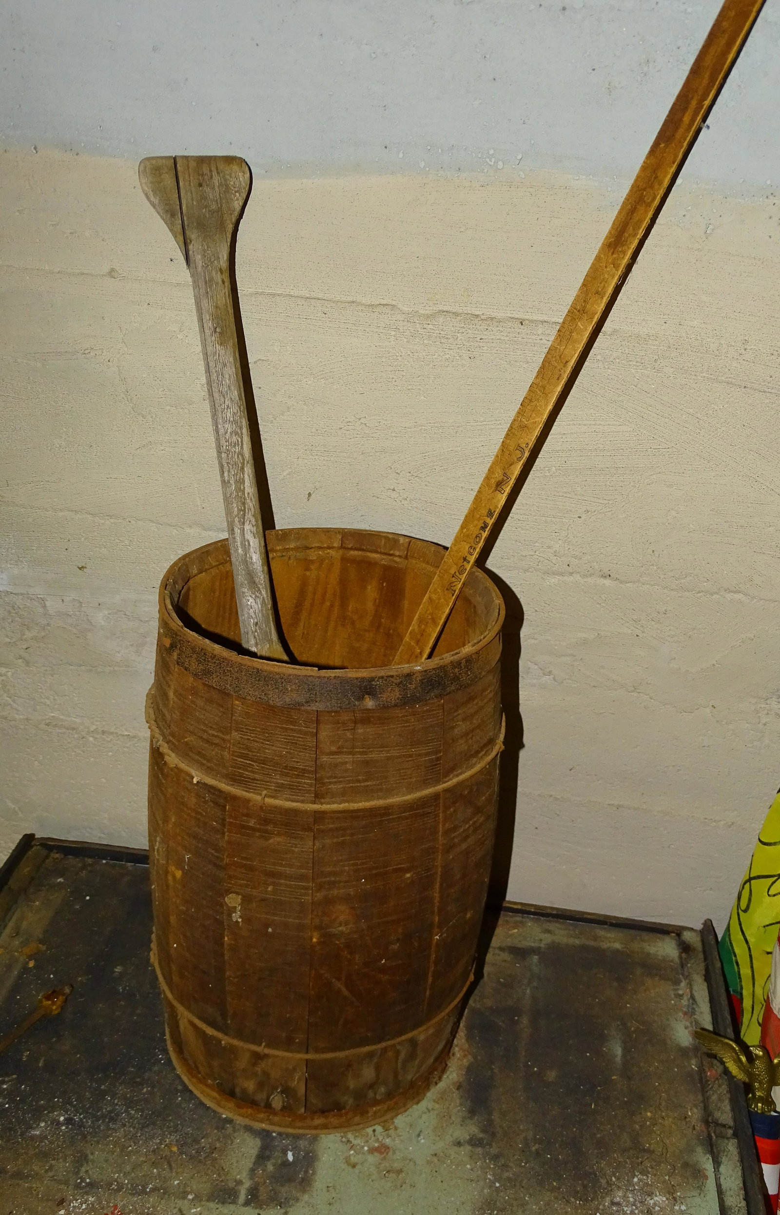 NAIL KEG: WOODEN NAIL KEG WITH PADDLE UPDATED 2023 Terms for Purchasing and Shipping of Auction Items. Please read carefully before bidding. All payments for purchases will be made through LiveAuctioneers.com p
