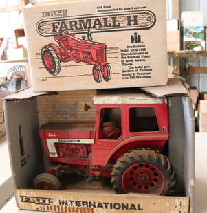 (2) ERTLE MODEL TRACTORS: INTERNATIONAL 1466 AND FARMALL H. 1/16 NEW IN BOX. Auction Terms for August 1, 2023 The Estate of John Yablonsky. This Sale is PICK-UP ONLY. Hartzellís Auction Gallery will offer Live