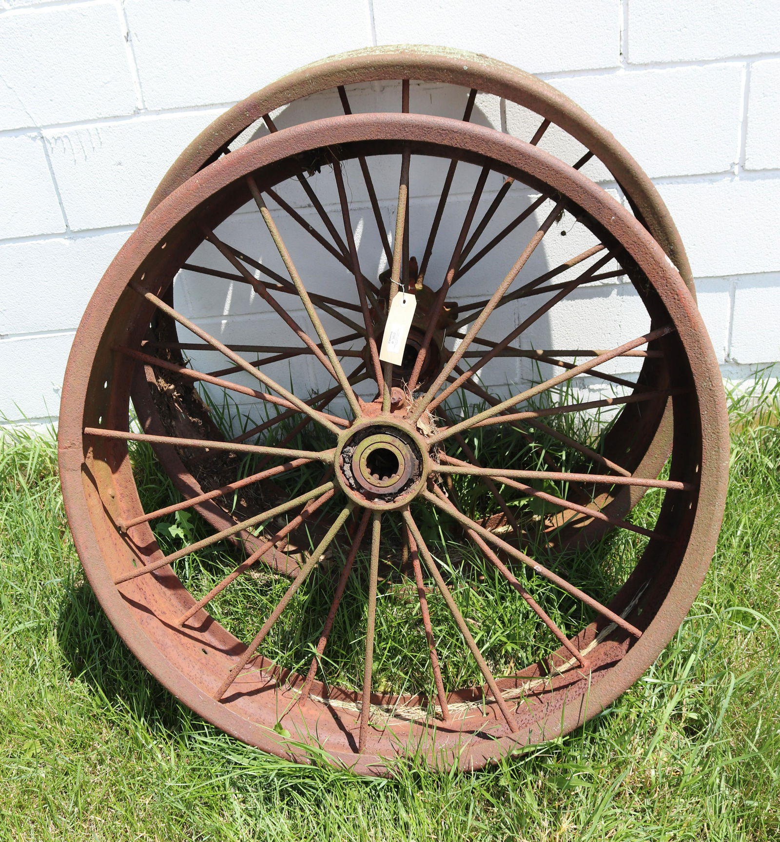 PAIR OF WAGON WHEELS (1 of 1)