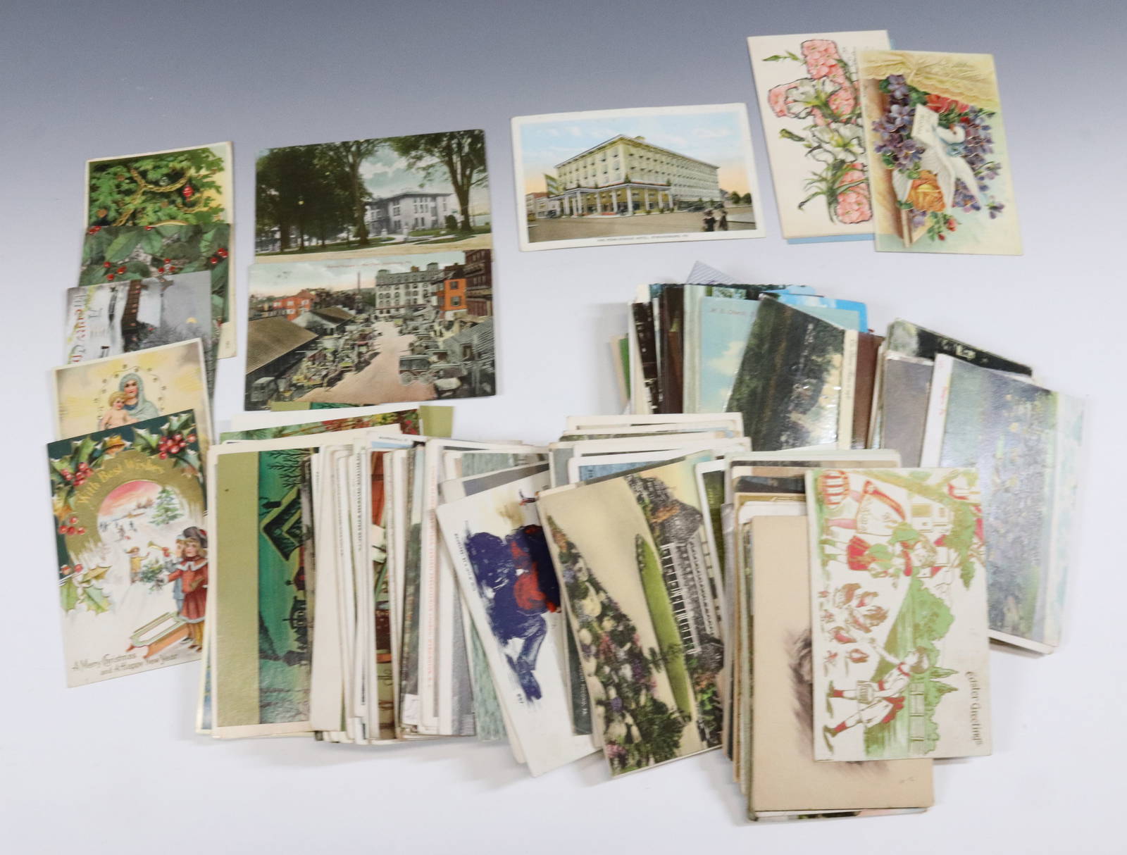 Lot Of Vintage Postcards Auction