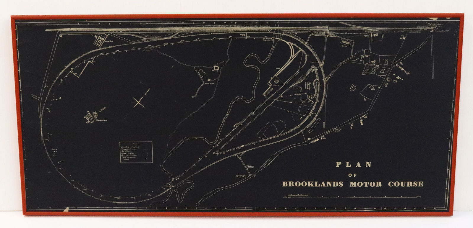 BLUEPRINT/PLAN OF BROOKLANDS MOTOR COURSE (1 of 3)