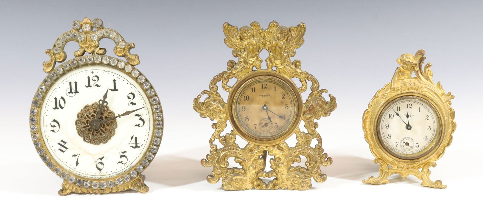 (3) NEW HAVEN DESK CLOCKS (1 of 5)