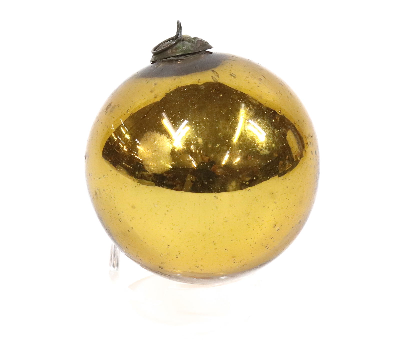 GERMAN GOLD KUGEL CHRISTMAS BALL (1 of 3)