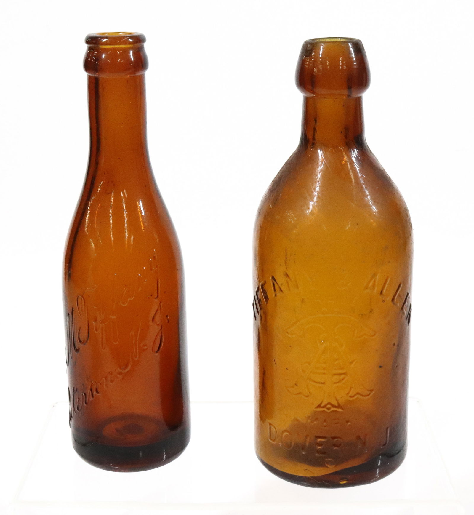 PATERSON AND DOVER, NJ AMBER BOTTLES (1 of 4)