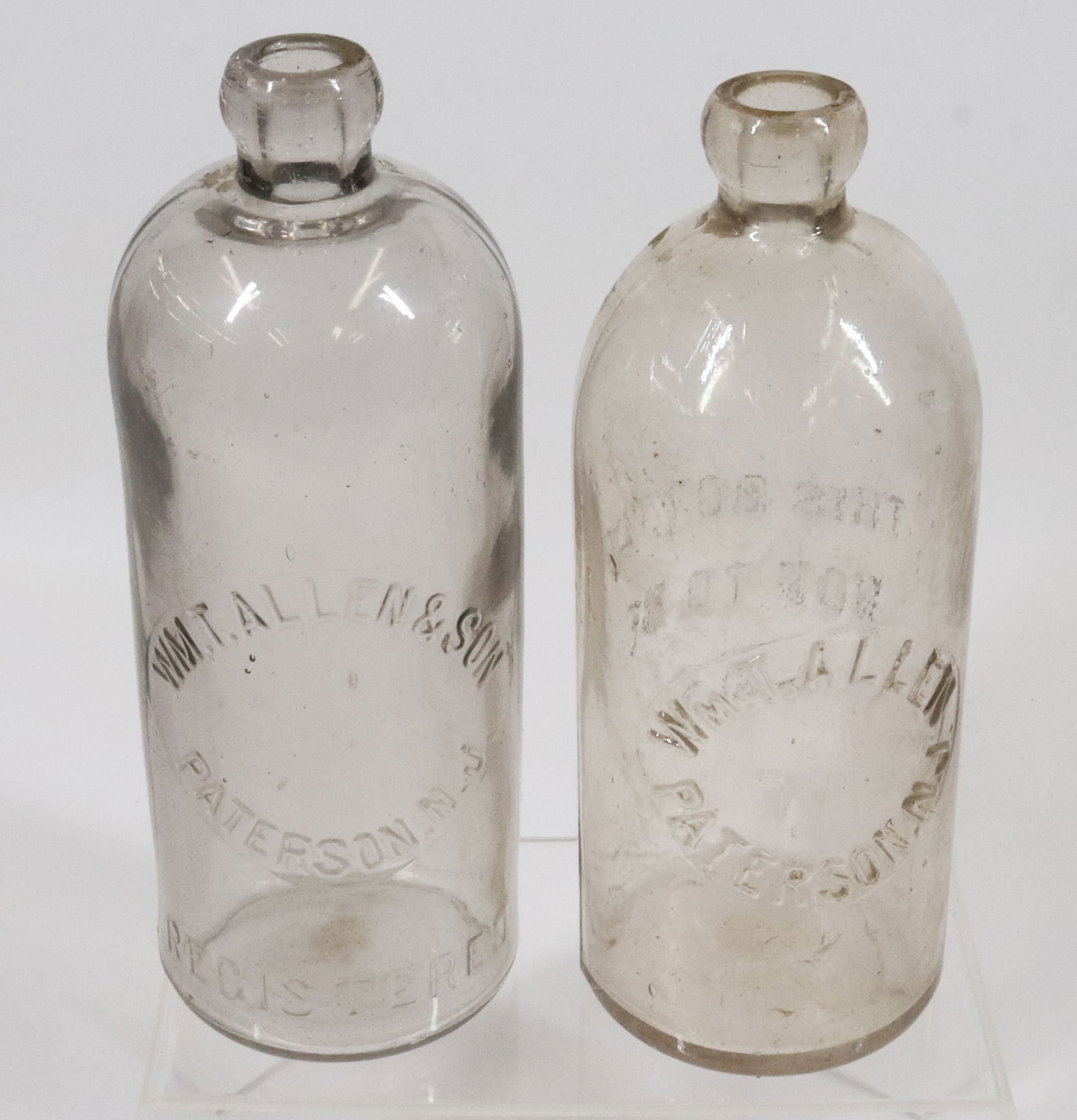 (2) PATERSON, NJ QUART BOTTLES (1 of 3)
