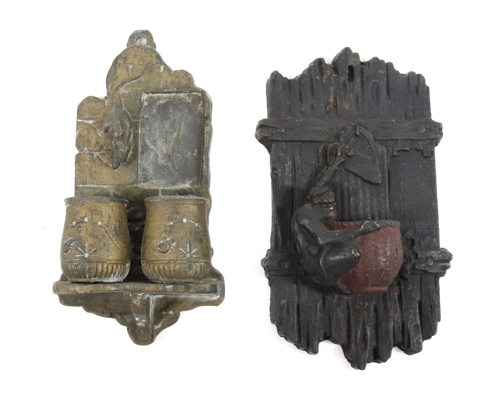 (2) WALL MOUNT MATCH HOLDERS (1 of 3)