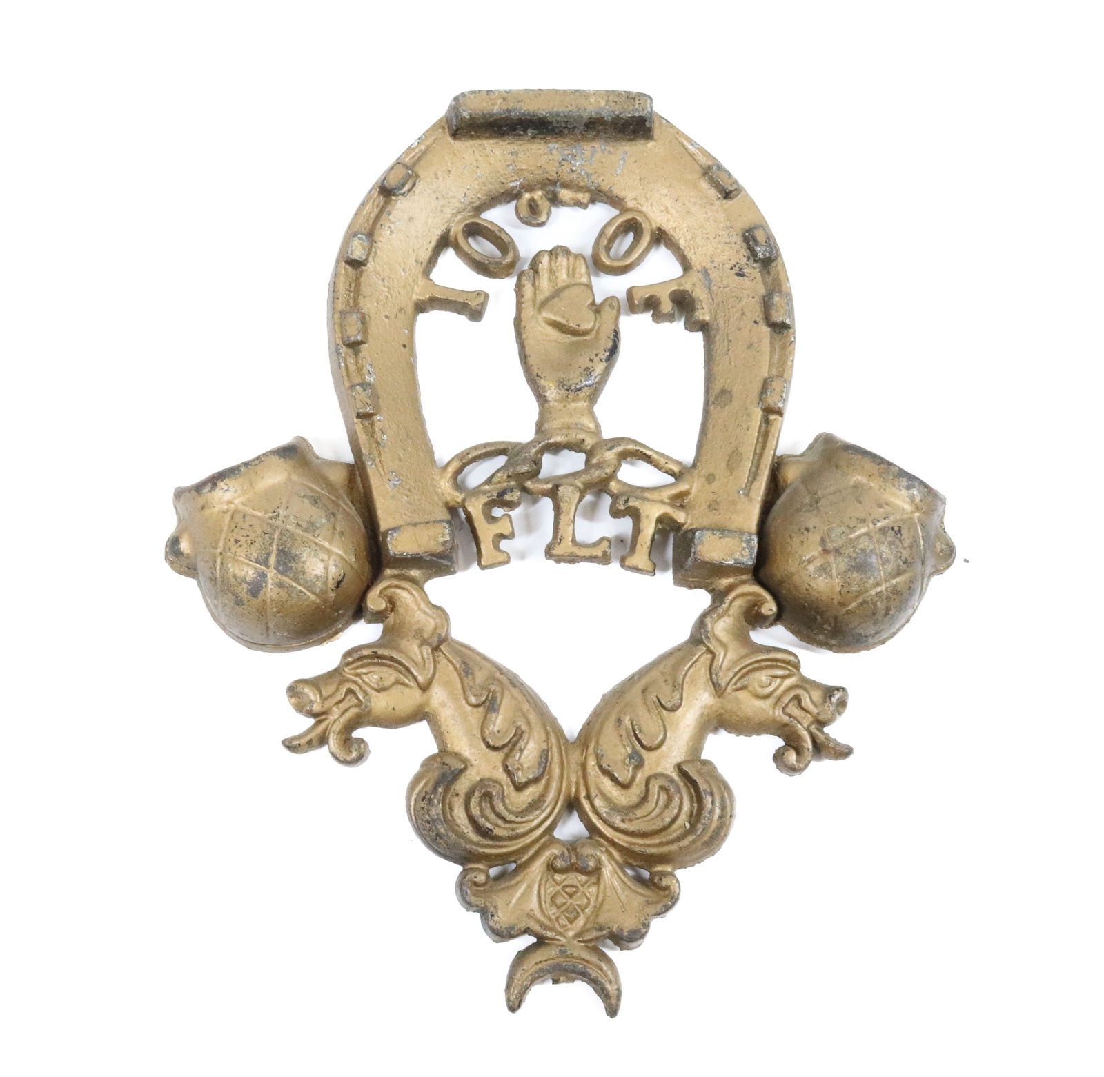 ODD FELLOWS CAST IRON MATCH HOLDER (1 of 2)