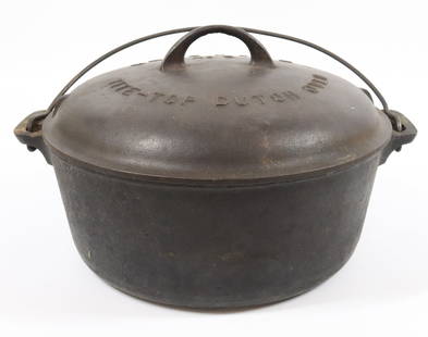 GRISWOLD DUTCH OVEN: TITE-TOP LID NO. 9 AND BASE. PLEASE READ CAREFULLY - Terms for Purchasing and Shipping of Auction Items. Please read carefully before bidding. All payments for purchases will be made through LiveAucti