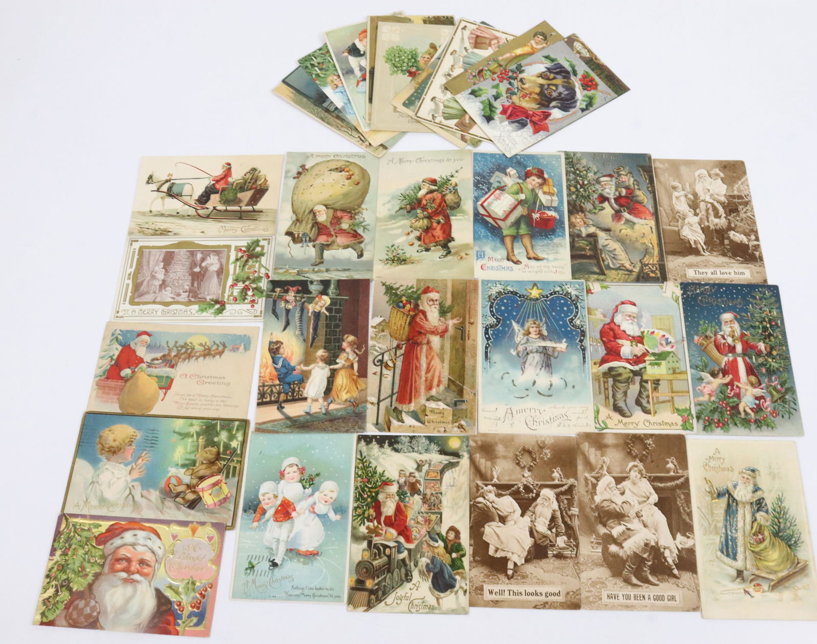 LOT OF CHRISTMAS AND NEW YEAR'S POSTCARDS (1 of 5)