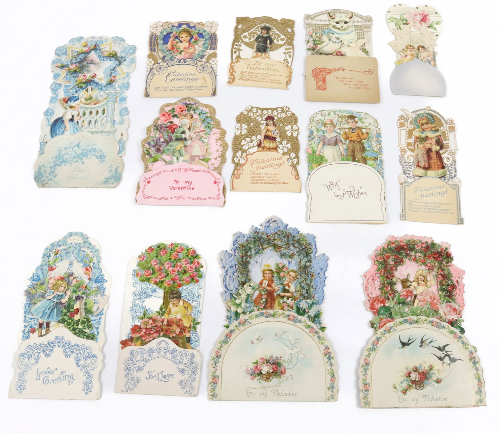 LOT OF ANTIQUE VALENTINES (1 of 6)