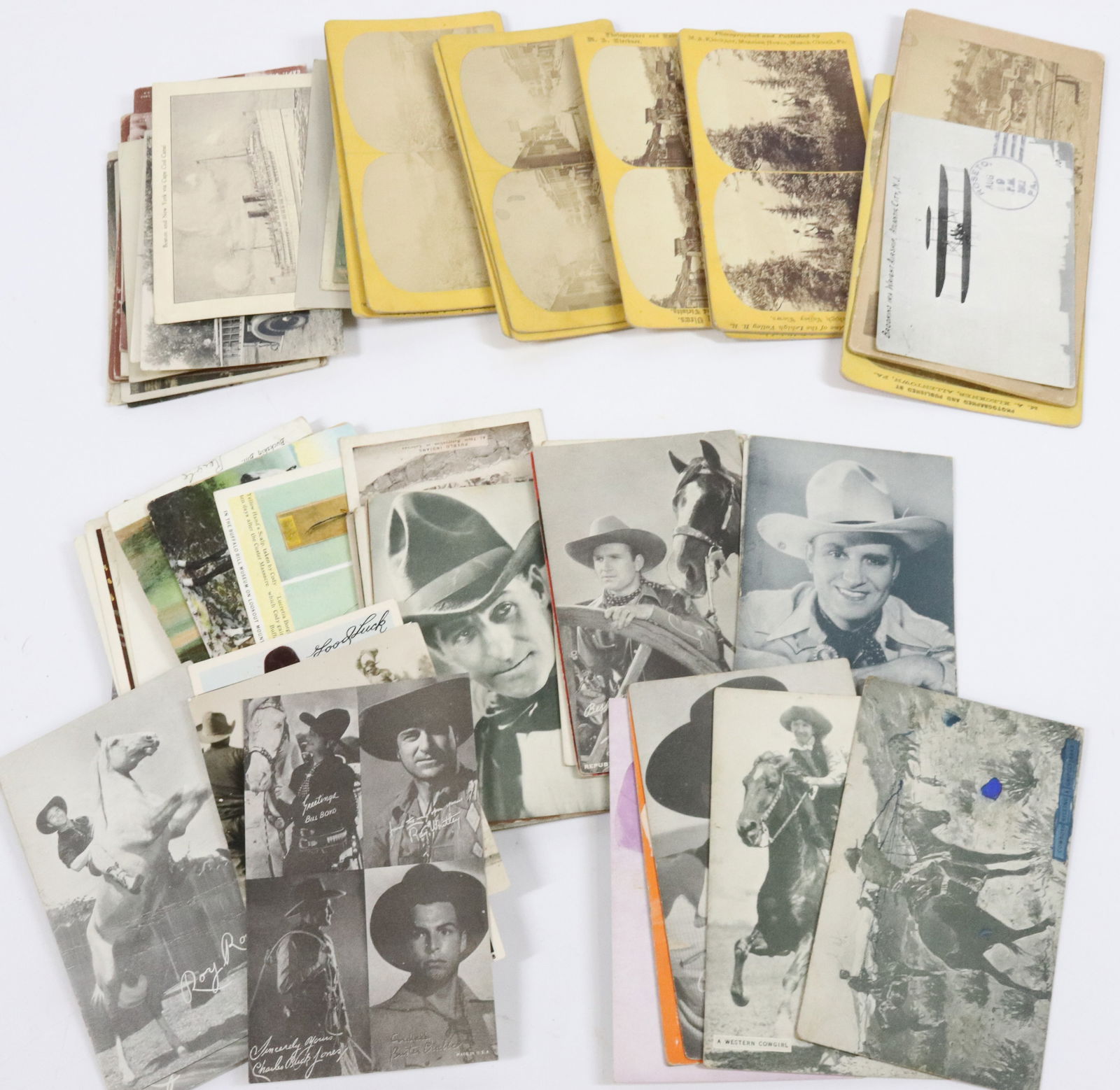 LOT OF POSTCARDS AND STEREOVIEW CARDS (1 of 4)