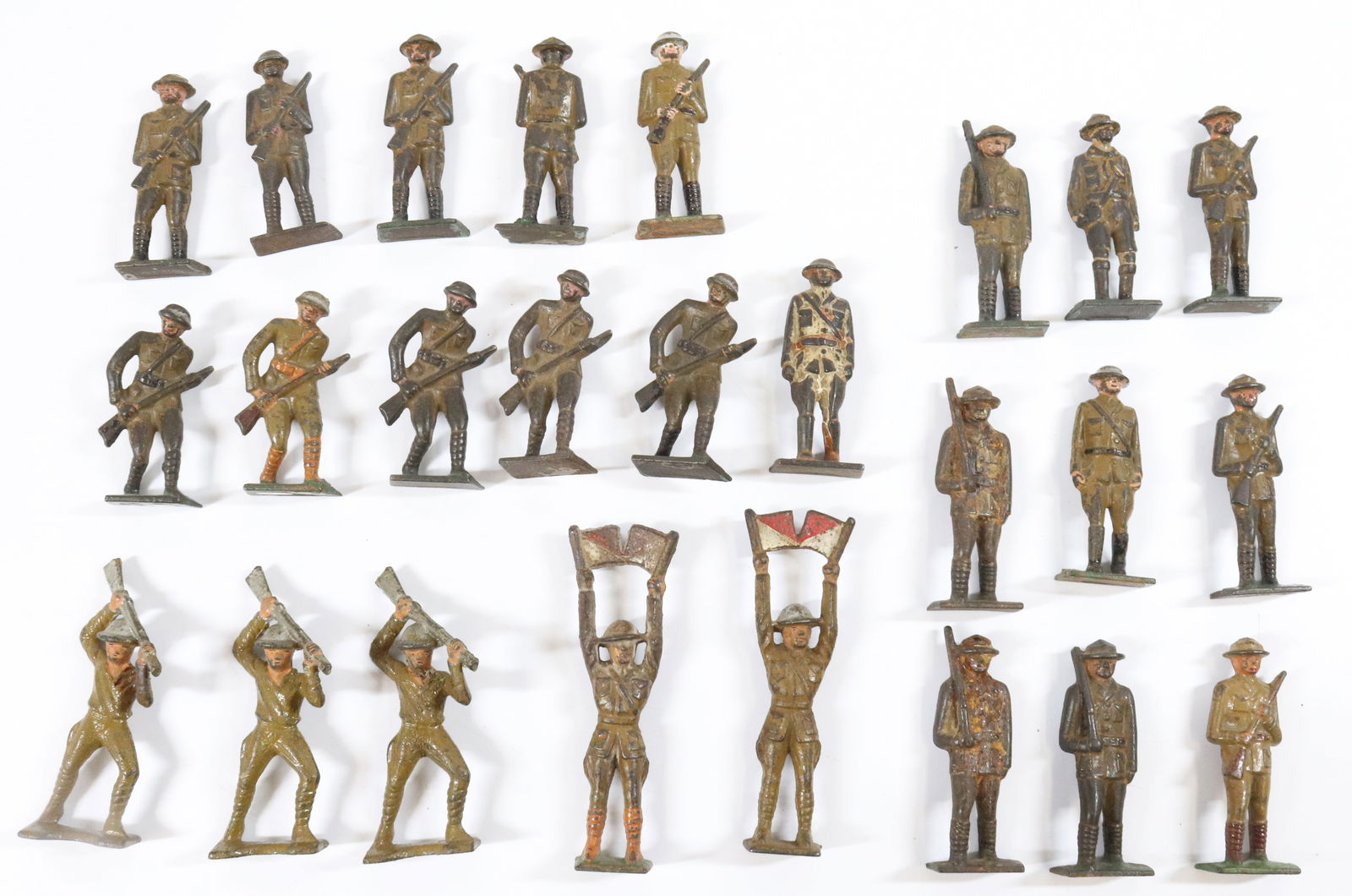LOT OF GREY IRON DOUGHBOY SOLDIERS (1 of 4)