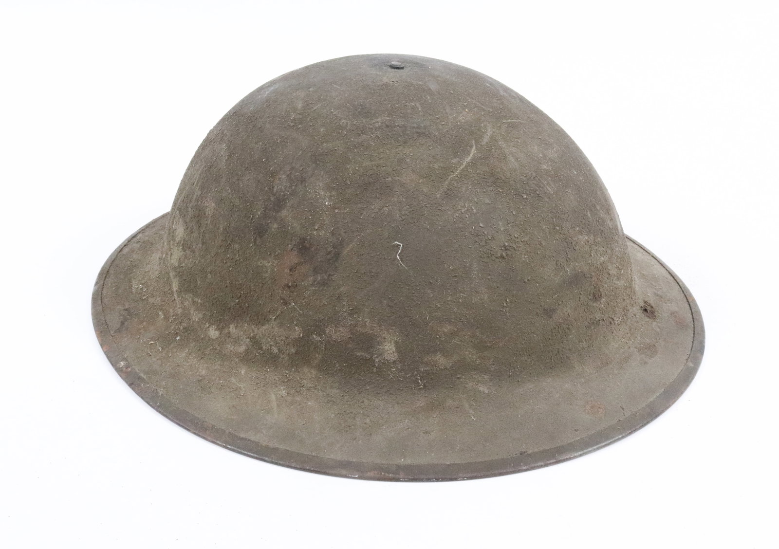 WWI MILITARY HELMET WITH LINER: PAINTED DOUGHBOY HELMET MRKD. ZF9. LINER AND CHINSTRAP. 12 1/4" X 11 1/4". PLEASE READ CAREFULLY - Terms for Purchasing and Shipping of Auction Items. Please read carefully before bidding. All payment