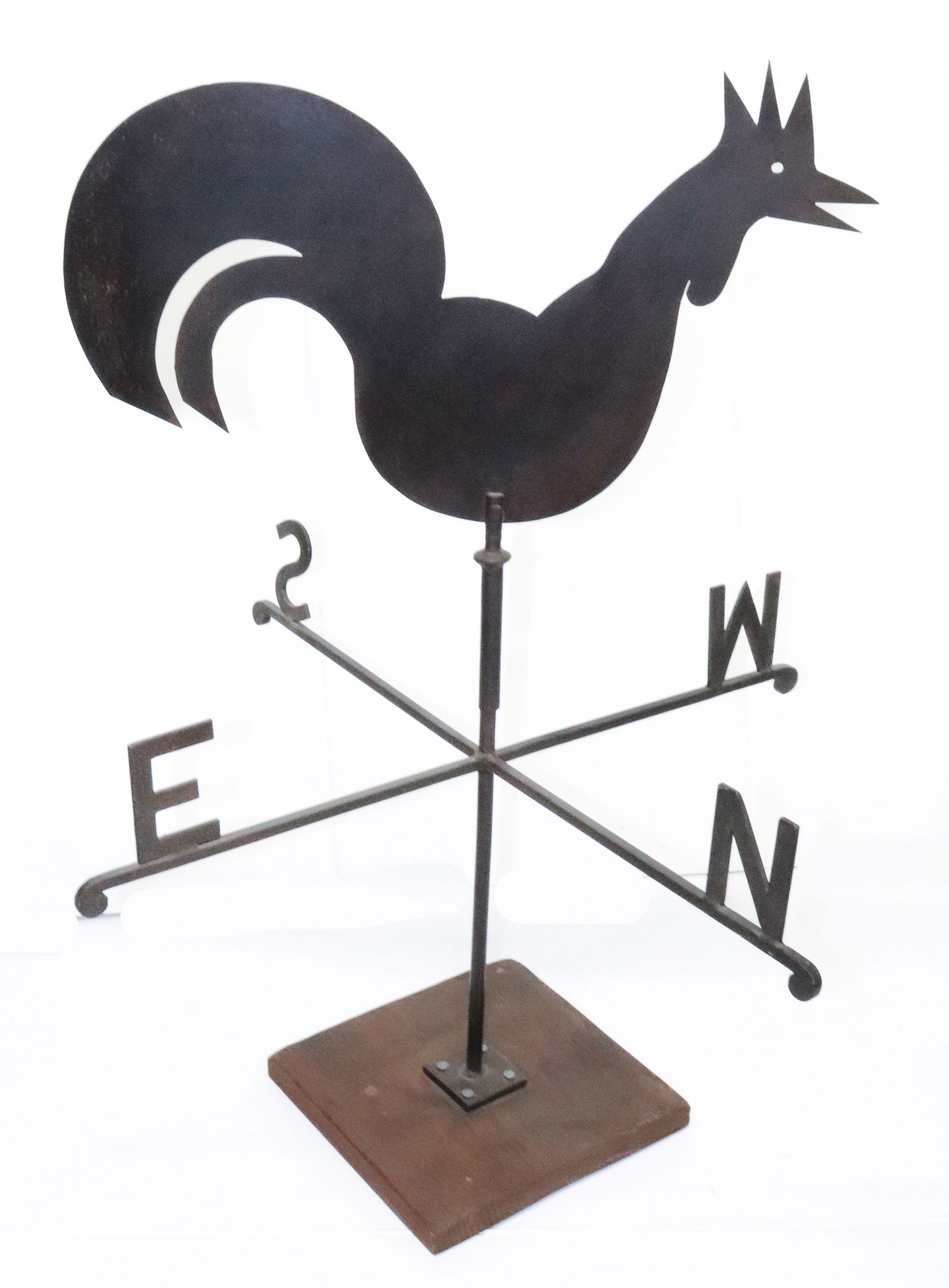 ROOSTER WEATHERVANE ON BASE (1 of 2)
