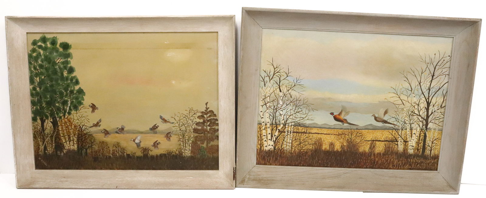 PAIR OF W.T. CASE OIL PAINTINGS (1 of 6)