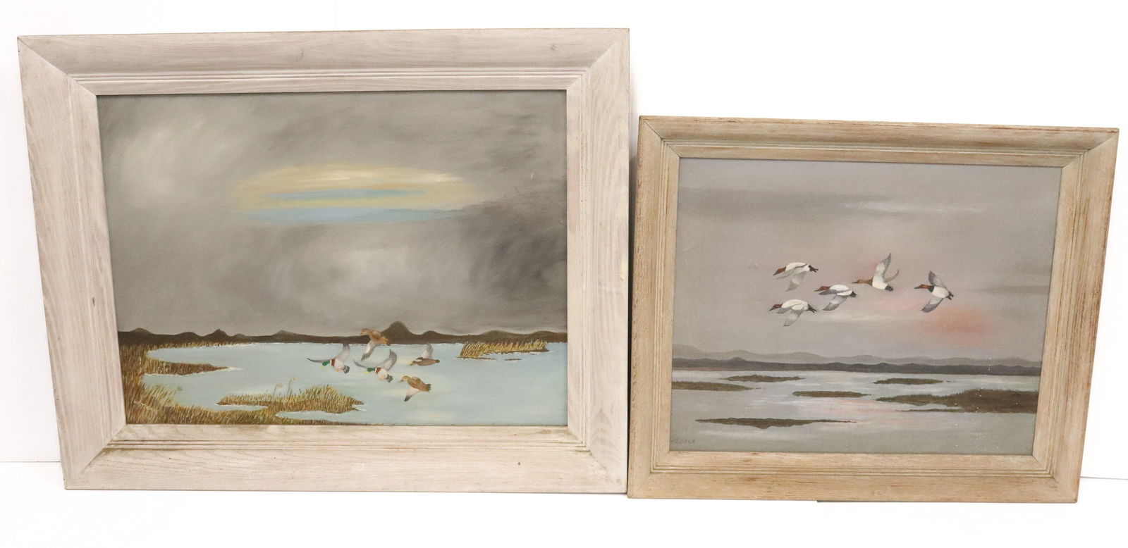 PAIR OF W.T. CASE OIL PAINTINGS (1 of 7)