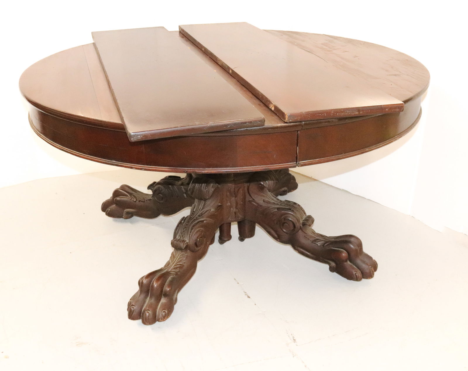 19TH C. MAHOGANY DINING TABLE (1 of 4)