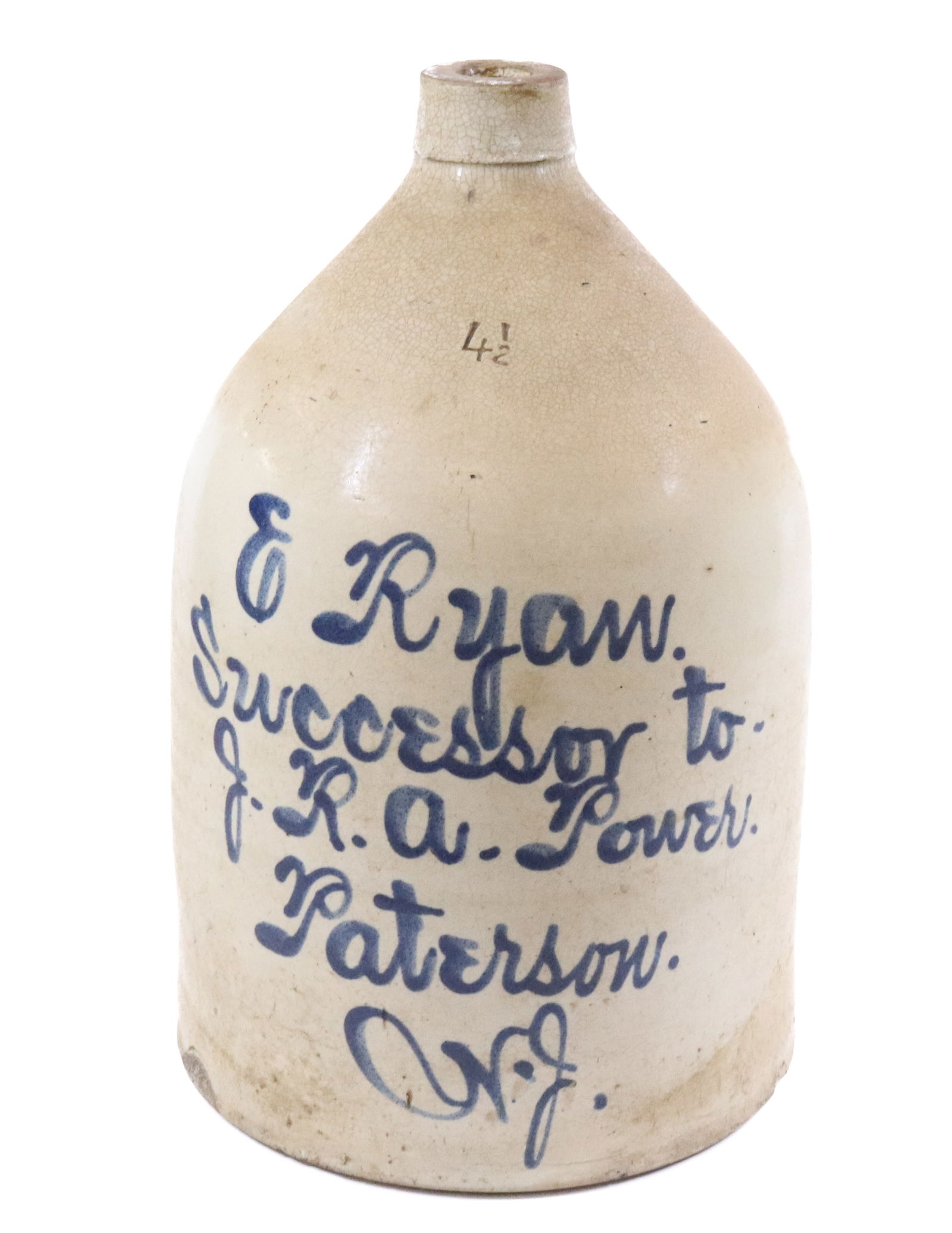 PATERSON, NEW JERSEY SCRIPT JUG (1 of 5)