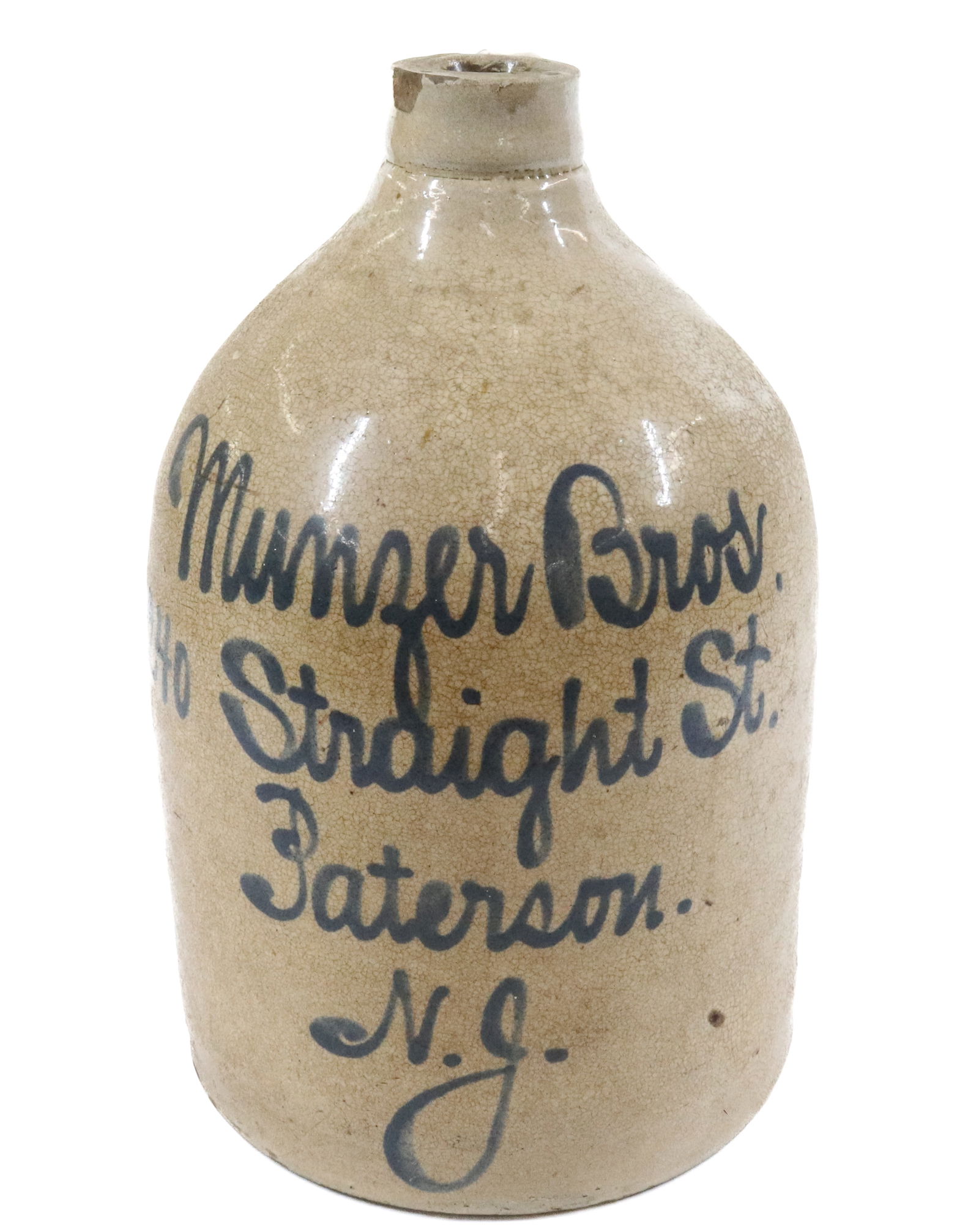 PATERSON, NEW JERSEY SCRIPT JUG (1 of 5)