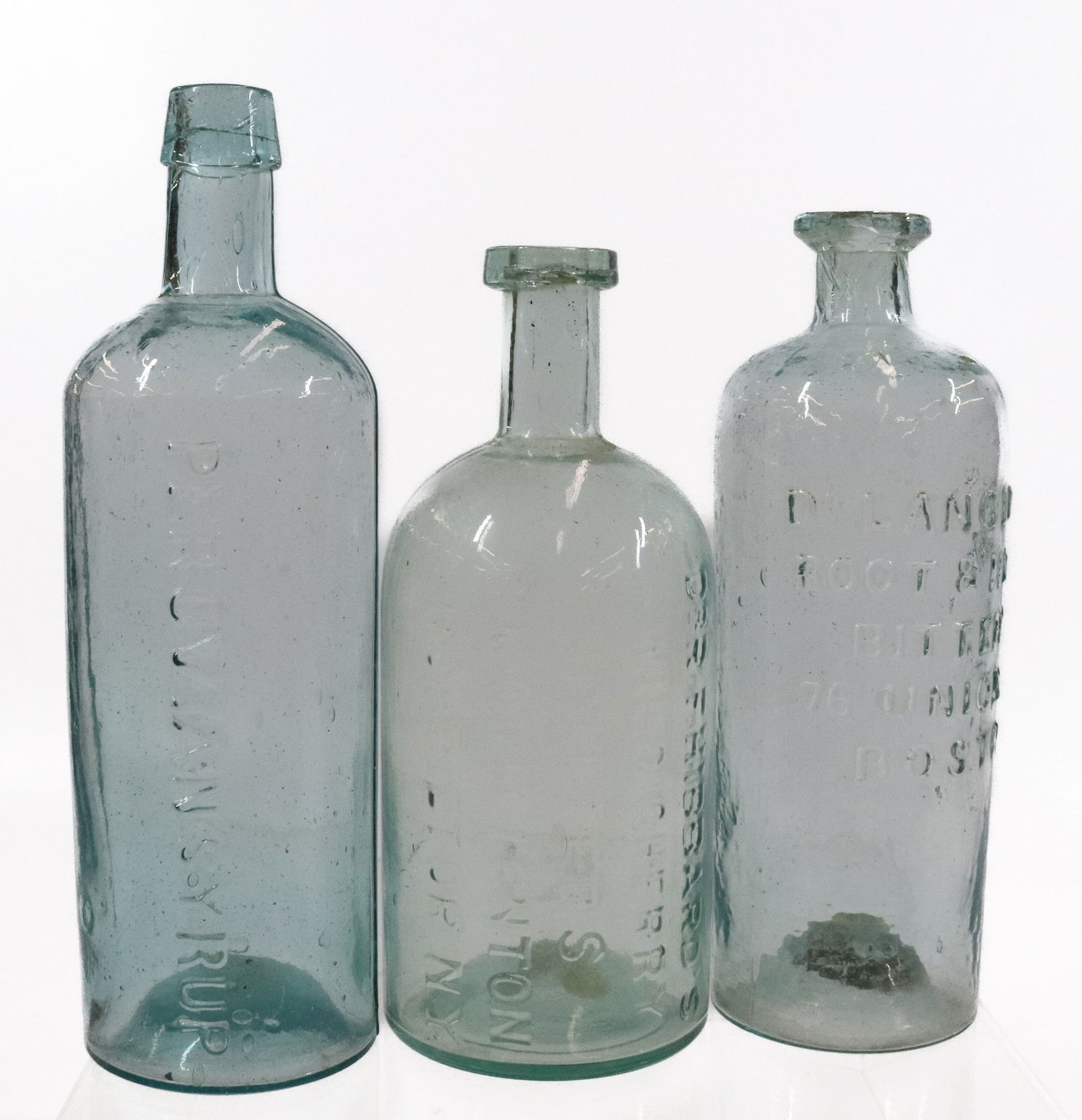 (3) BITTERS BOTTLES AQUA (1 of 13)