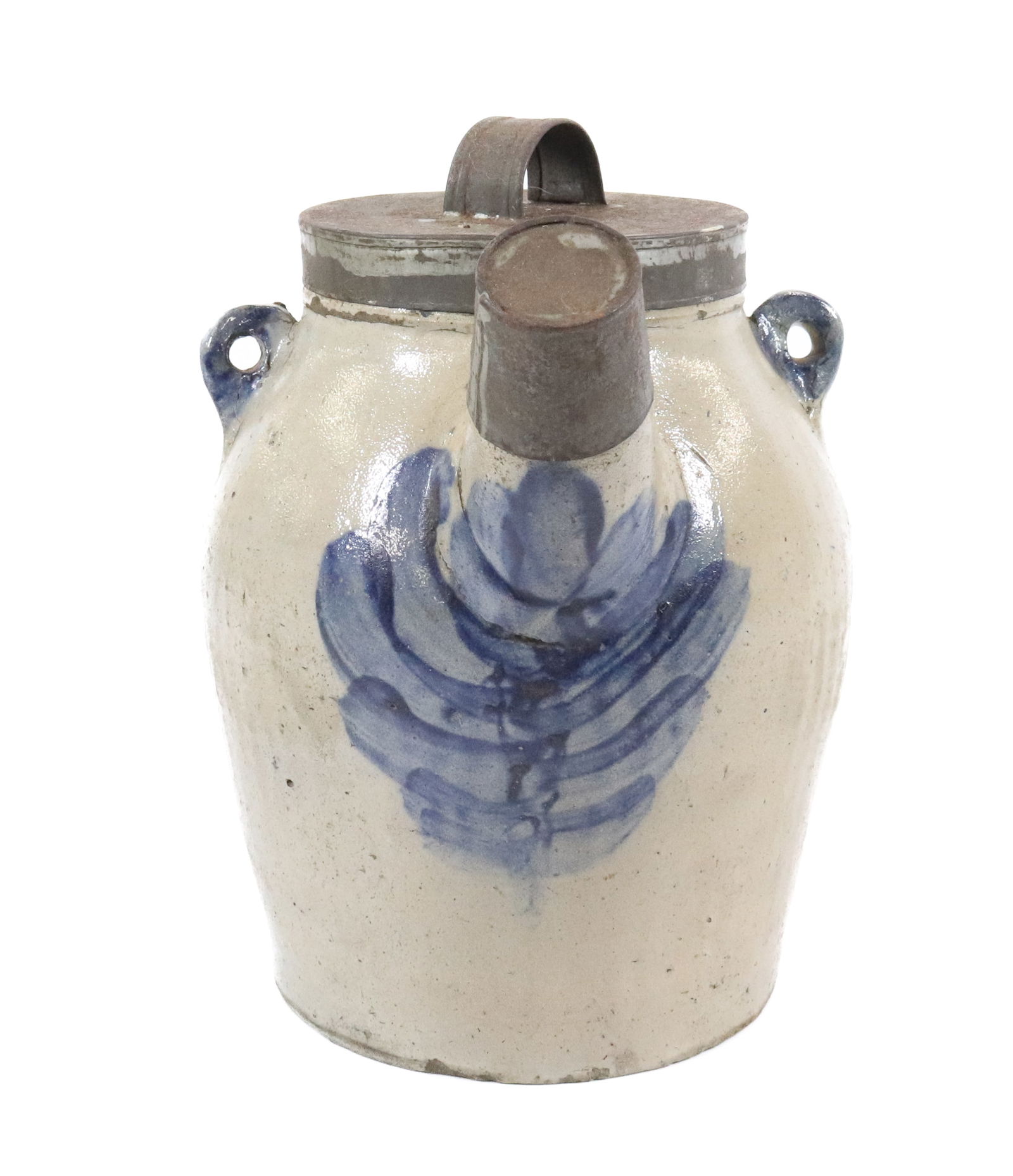 BLUE DECORATED BATTER JUG (1 of 6)