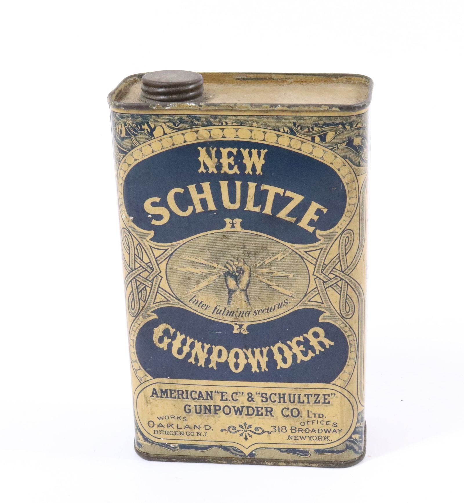 NEW SCHULTZE GUNPOWDER TIN (1 of 5)