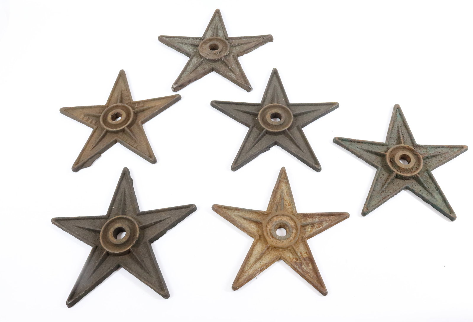 (6) VINTAGE ARCHITECTURAL STARS  (1 of 2)