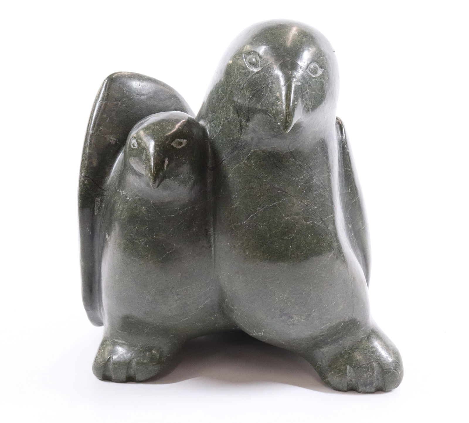 CARVED INUIT BIRD SCULPTURE (1 of 9)