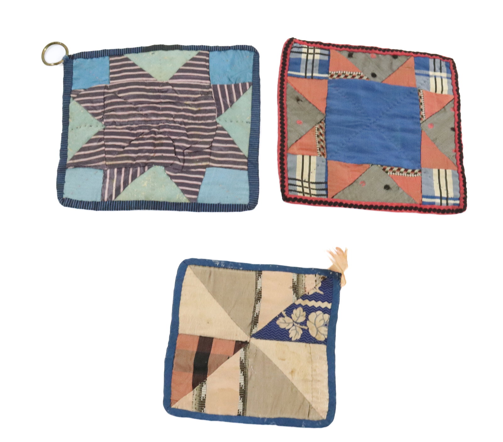 19TH C. POT HOLDERS OR PEN WIPES (1 of 2)