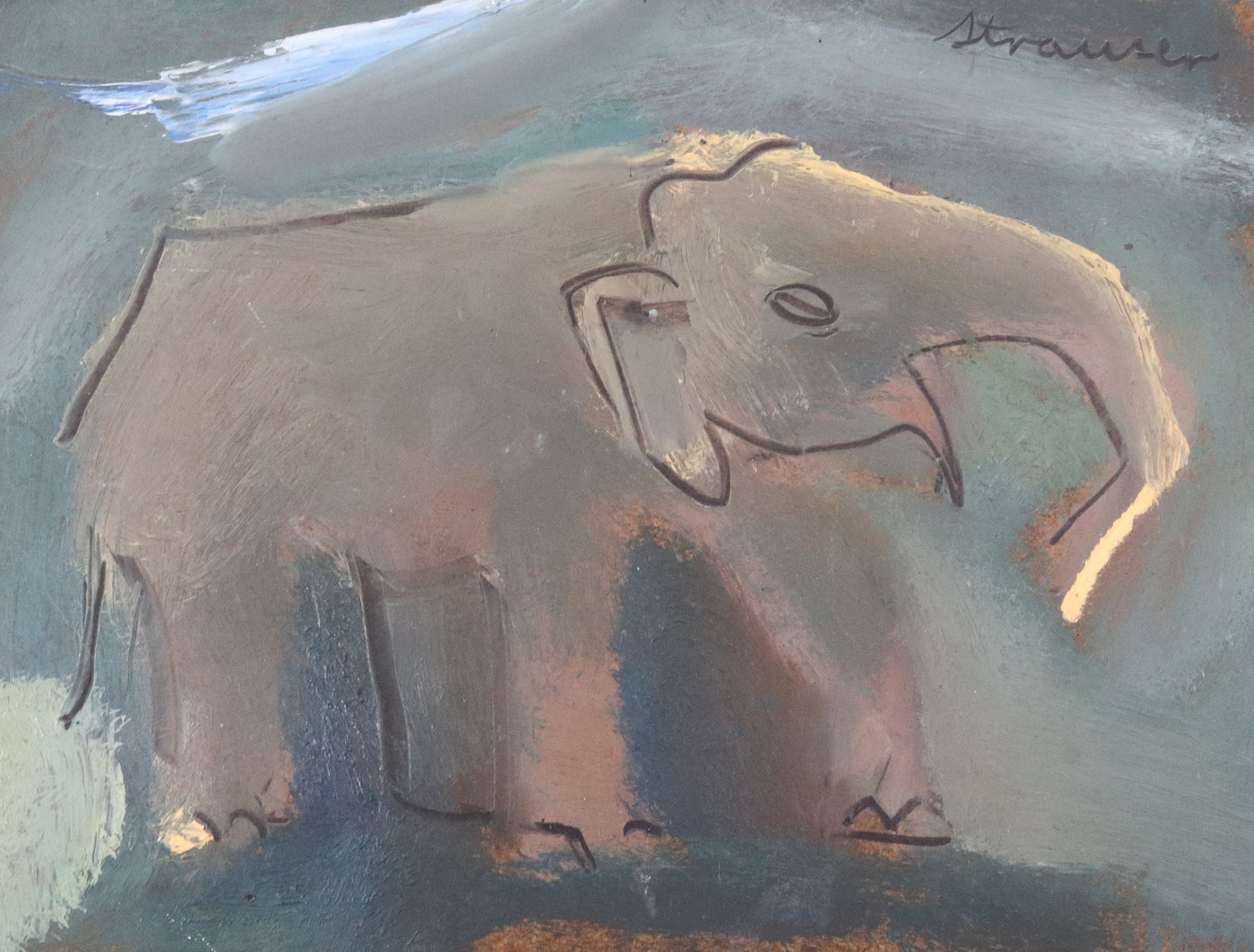 STERLING STRAUSER, ELEPHANT O/B (1 of 4)