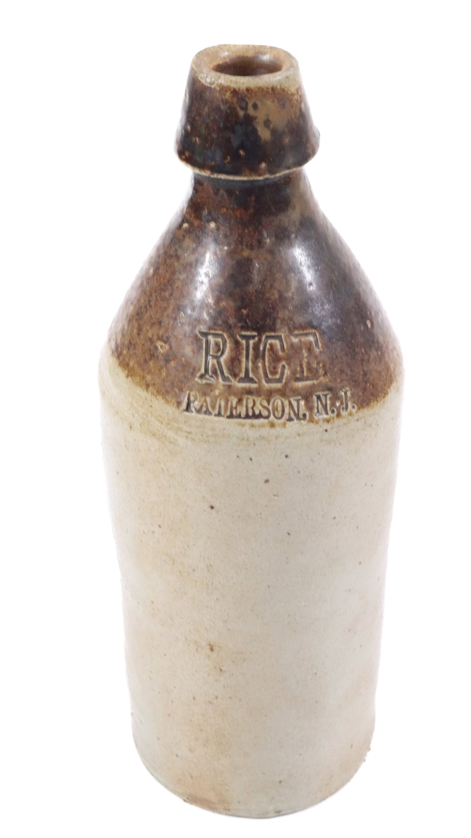 STONEWARE ADVERTISING BOTTLE (1 of 5)