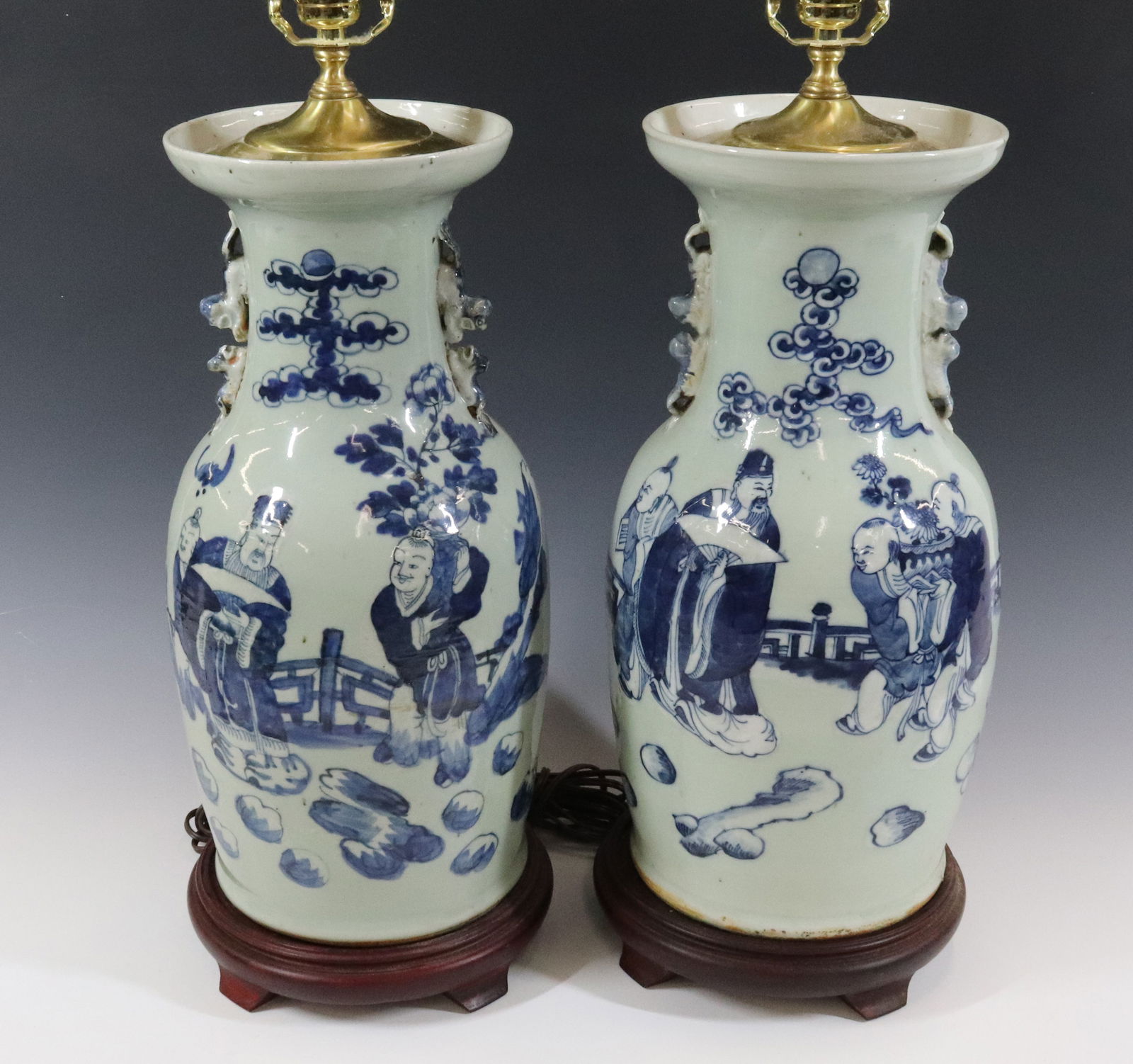 (2) CHINESE CELADON VASE (1 of 9)