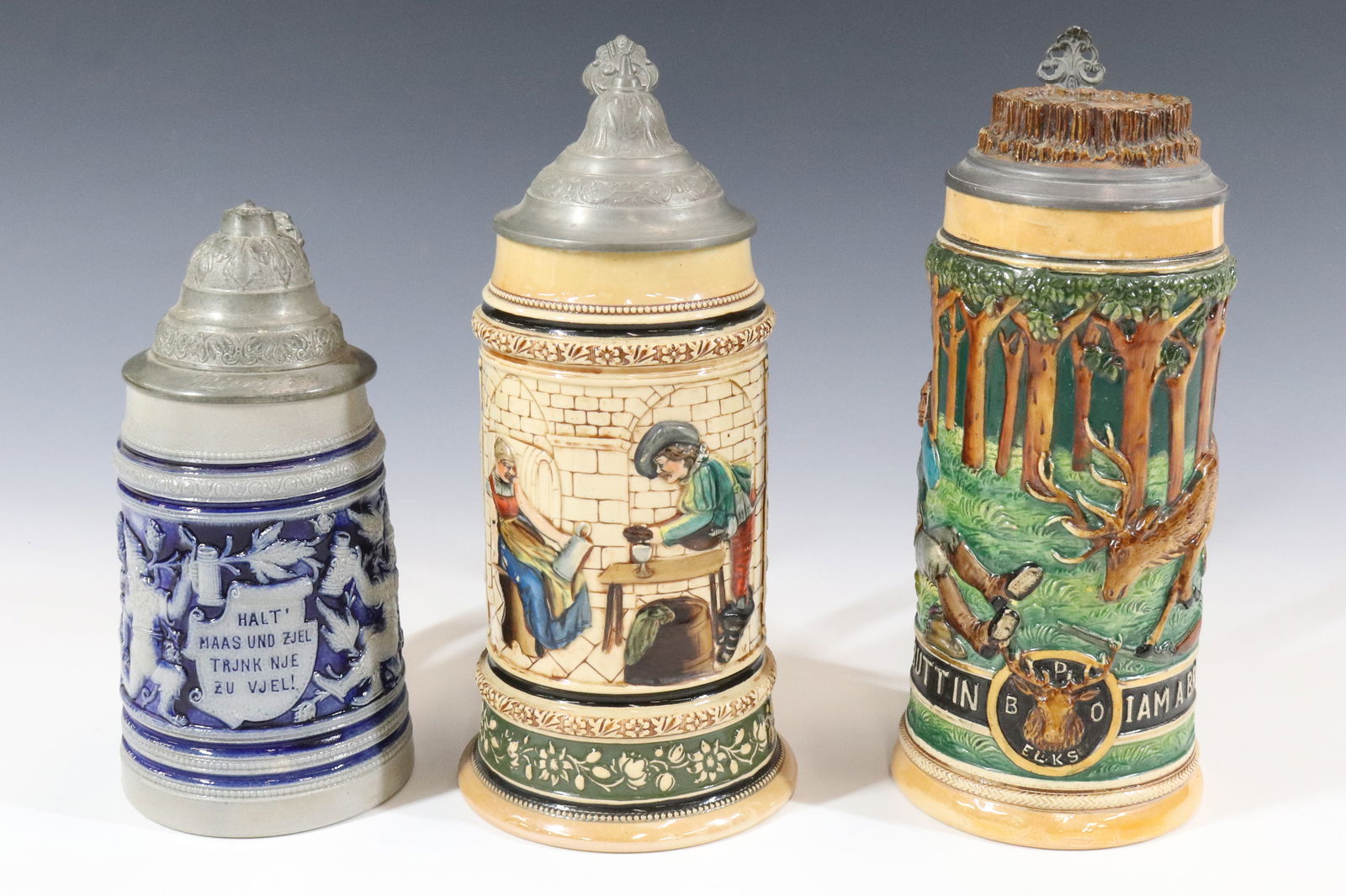 (3) GERMAN STEINS (1 of 5)