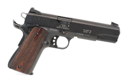 SIG SAUER MODEL 1911-22: .22 LR, SERIAL# F181561, 4" BARREL Registration: THIS GUN REQUIRES REGISTRATION OR FFL TRANSFER Terms: UPDATED 2023 TERMS FOR PURCHASING AND SHIPPING OF AUCTION ITEMS. PLEASE READ CAREFULLY