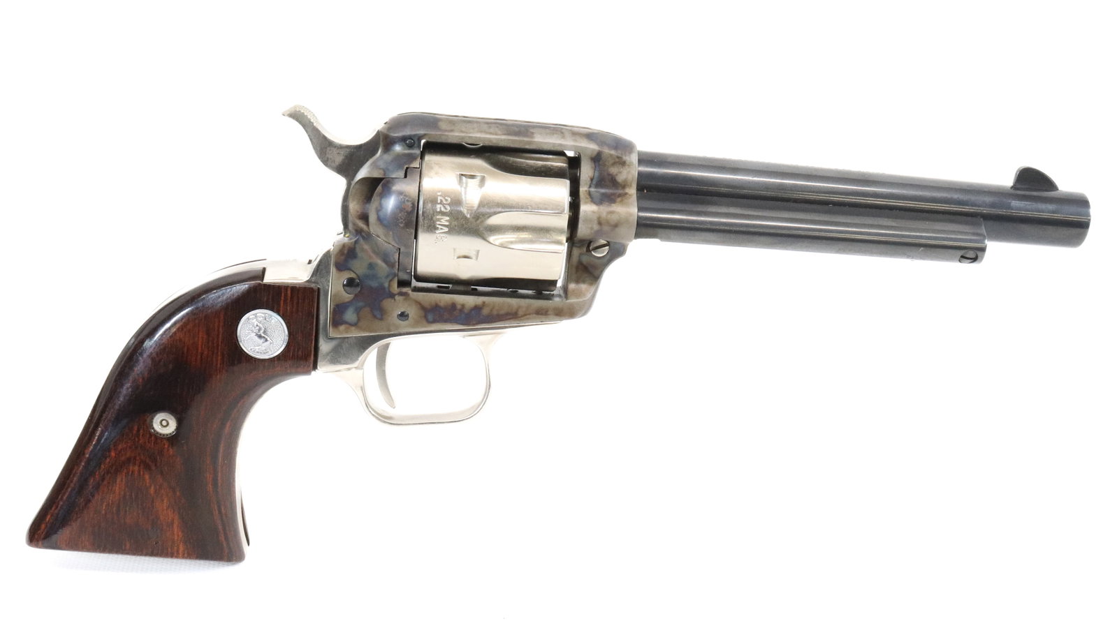 COLT ARIZONA RANGER COMMEMORATIVE REVOLVER: .22 CAL WITH EXTRA 22 MAG CYL, SERIAL# 441AR - 5.5" BARREL - UNFIRED WITH PRESENTATION BOX Registration: THIS GUN REQUIRES REGISTRATION OR FFL TRANSFER Terms: UPDATED 2023 TERMS FOR PURCHASING AND SHI
