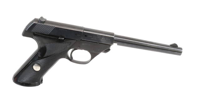 HI-STANDARD SPORT KING SEMI AUTO PISTOL: .22 LR, SERIAL# G08472 - 7" BARREL, WITH EXTRA CLIP Registration: THIS GUN REQUIRES REGISTRATION OR FFL TRANSFER Terms: UPDATED 2023 TERMS FOR PURCHASING AND SHIPPING OF AUCTION ITEMS. PLEASE