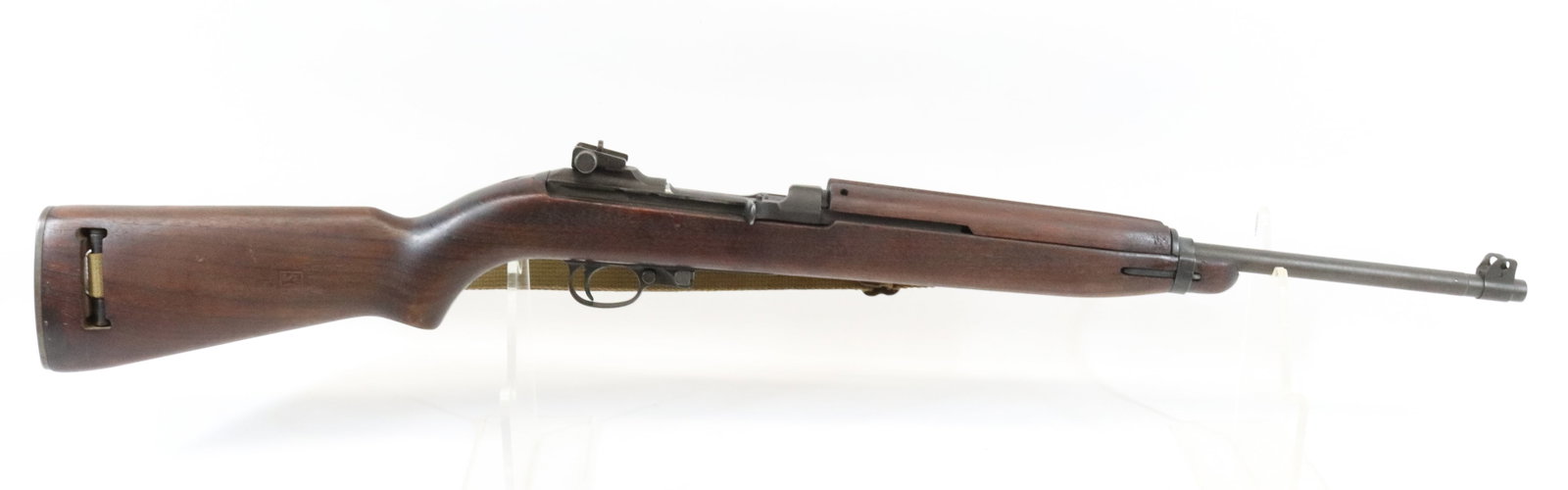 SAGINAW M-1 CARBINE: 30 CAL, SERIAL# 3224831 - WITH SLING =, JAO PEEP SIGHT, CARTOUCH ON LEFT SIDE OF STOCK - "P" ON UNDERSIDE OF GRIP Registration: THIS GUN REQUIRES REGISTRATION OR FFL TRANSFER Terms: UPDATED 2023 TERMS