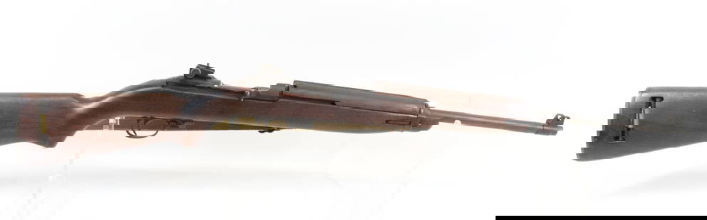 SAGINAW M-1 CARBINE: 30 CAL, SERIAL# 3224831 - WITH SLING =, JAO PEEP SIGHT, CARTOUCH ON LEFT SIDE OF STOCK - "P" ON UNDERSIDE OF GRIP Registration: THIS GUN REQUIRES REGISTRATION OR FFL TRANSFER Terms: UPDATED 2023
