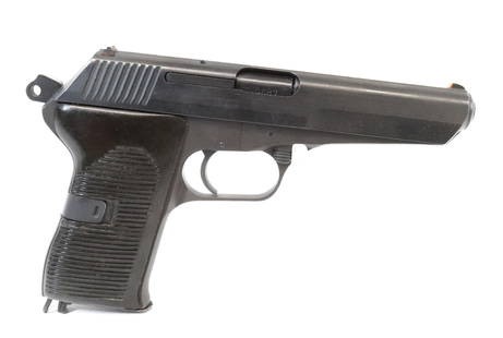 CZ MODEL 52 PISTOL: 7.62 X 25 CAL, SERIAL# 16087 - 4" BARREL AND EXTRA CLIP Registration: THIS GUN REQUIRES REGISTRATION OR FFL TRANSFER Terms: UPDATED 2023 TERMS FOR PURCHASING AND SHIPPING OF AUCTION ITEMS. PLEASE