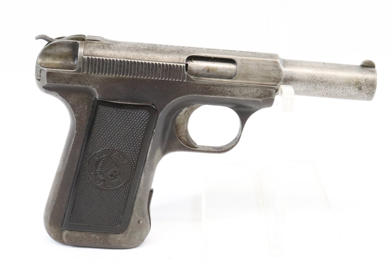 SAVAGE MODEL 1907 POCKET PISTOL: 32 CAL, SERIAL# 227876 - 3" BARREL Registration: THIS GUN REQUIRES REGISTRATION OR FFL TRANSFER Terms: UPDATED 2023 TERMS FOR PURCHASING AND SHIPPING OF AUCTION ITEMS. PLEASE READ CAREFULLY BEFORE BID