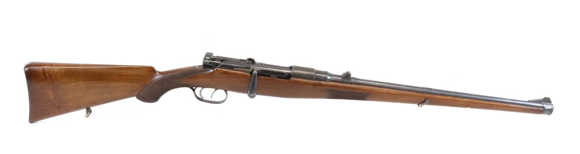 MANNLICHER SCHOENHAUER MODLE 1908: 8 X 56, SERIAL# 1070920 - DOUBLE SET TRIGGER Registration: THIS GUN REQUIRES REGISTRATION OR FFL TRANSFER Terms: UPDATED 2023 TERMS FOR PURCHASING AND SHIPPING OF AUCTION ITEMS. PLEASE READ