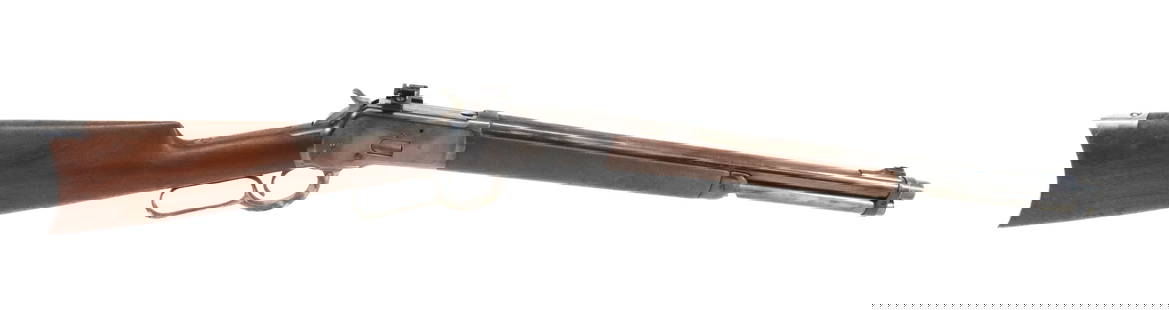 WINCHESTER MODEL 1892: 44-40 CAL (WE BELIEVE) SERIAL# 14569 - 17.5" BARREL - GUN HAS NEW BARREL WITH SIGHT CUT OFF Registration: THIS GUN REQUIRES REGISTRATION OR FFL TRANSFER Terms: UPDATED 2023 TERMS FOR PURCHASING