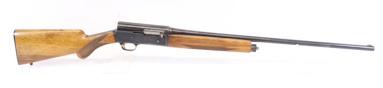 BROWNING TWENTY SEMI-AUTO SHOTGUN: 20GA, SERIAL# 94398 - 28" BARREL - BELGIUM MADE Registration: THIS GUN REQUIRES REGISTRATION OR FFL TRANSFER Terms: UPDATED 2023 TERMS FOR PURCHASING AND SHIPPING OF AUCTION ITEMS. PLEASE READ