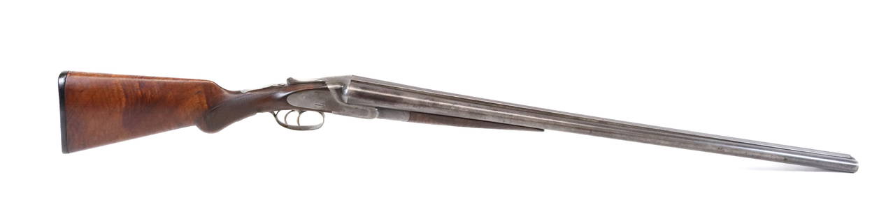 LEFEVER ARMS CO. DOUBLE BARREL SHOTGUN: 12GA, SERIAL# 51917 - 30" BARRELS Registration: THIS GUN REQUIRES REGISTRATION OR FFL TRANSFER Terms: UPDATED 2023 TERMS FOR PURCHASING AND SHIPPING OF AUCTION ITEMS. PLEASE READ CAREFULLY BEFORE