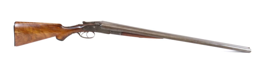 LEFEVER ARMS CO. DOUBLE BARREL SHOTGUN: 12GA, SERIAL# 176350 - 28" BARRELS - STAMPED WITH G WITH FIRING INDICATORS Registration: THIS GUN REQUIRES REGISTRATION OR FFL TRANSFER Terms: UPDATED 2023 TERMS FOR PURCHASING AND SHIPPING OF