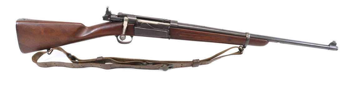 U.S. SPRINGFIELD MODEL 1898: 30-40 KRAG, SERIAL# 299102 - PEEP SIGHT AND SLING Registration: THIS GUN REQUIRES REGISTRATION OR FFL TRANSFER Terms: UPDATED 2023 TERMS FOR PURCHASING AND SHIPPING OF AUCTION ITEMS. PLEASE READ
